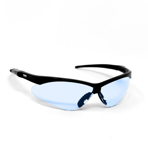 Optic Max Light Blue Shaded Safety Glasses, Wraparound, Polycarbonate Lens 110LB